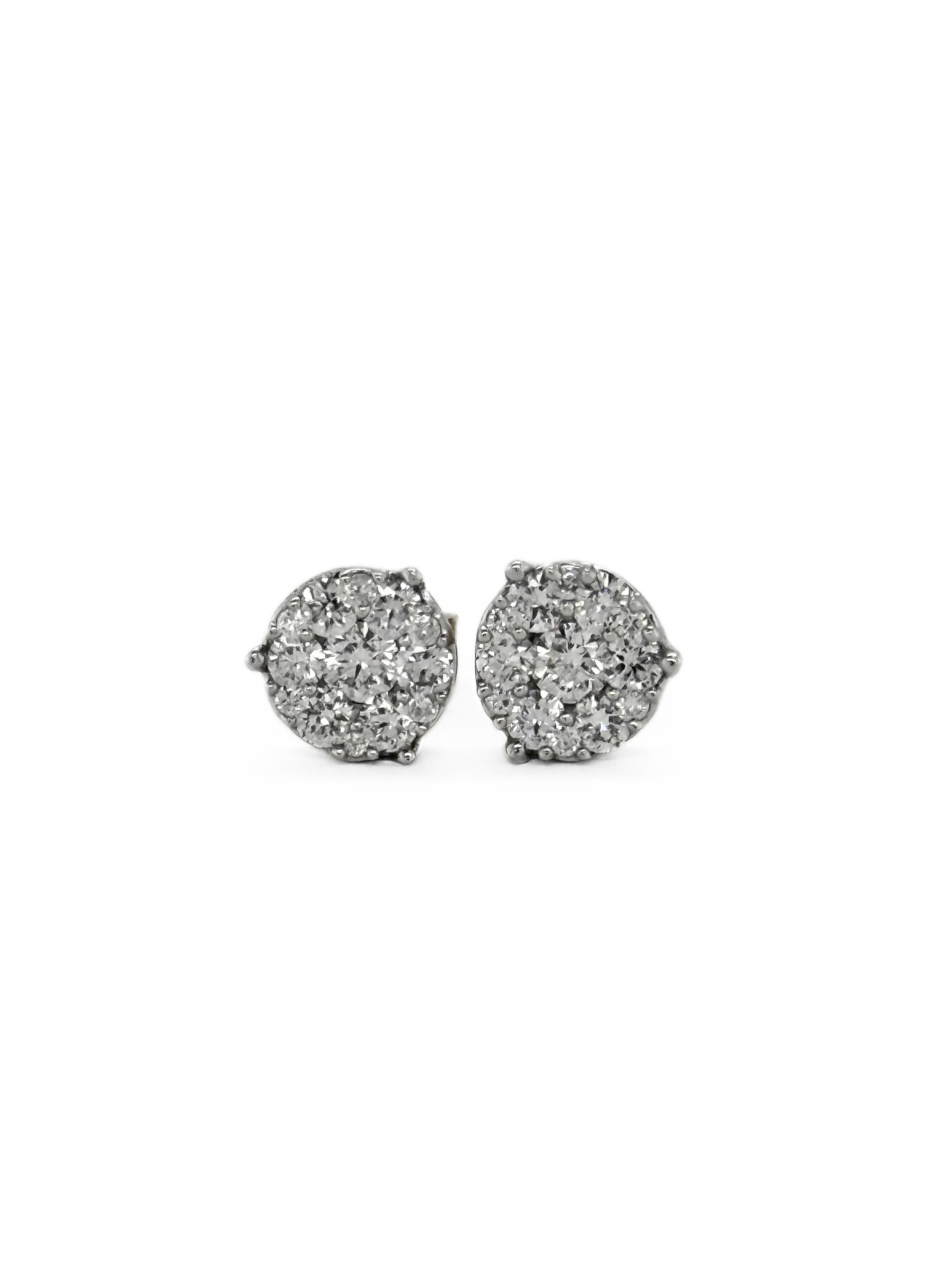 DIAMOND STUD EARRING-414003